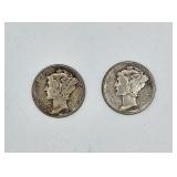 1942 Silver Mercury Dimes