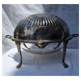 Antique Mappin Bros Revolving DomeWarmer