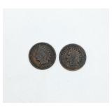 1881 & 1901 Indian Head Cents