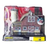 Scale Model Old Weathered Barn for Model Railroad