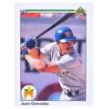 1990 Upper Deck Juan Gonzalez Baseball Card