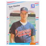 1988 Fleer Tom Glavine Baseball Card