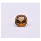 6.16ct Smoky Citrine Round Cut Gemstone