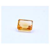 7.81ct Citrine Square Cut Gemstone