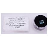 1.77cts Med. Blue Spinel Appraised Gemstone