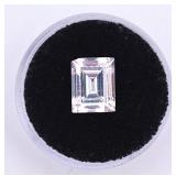 3.81ct  White Topaz Square Cut Gemstone