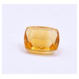 10.36ct Citrine Square Cut Gemstone