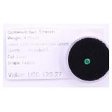 .25cts Emerald Round Cut Appraised Gemstone
