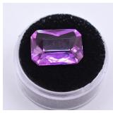 13.57cts Lab Created Violet Sapphire Gemstone