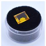 3.83cts Lab Created Yellow Sapphire Gemstone