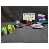 Mix Lot Of Trinkets - Fushigi Ball, Rocks, Bags,