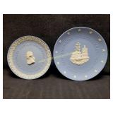 2) Vintage Wedgwood England Collector Plates