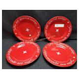 4) Vintage The Original Red Plate 1979 Dinner