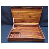 Vintage Cedar Wood Sewing Box