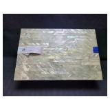 Decorative Trinkets Box - Faux MOP Lid