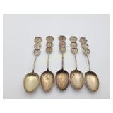Vintage Silverplate Asian Characters Spoons