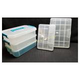 Small Plastic Organizers Lot