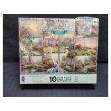 Vintage Sealed Thomas Kinkade 10 Puzzle Set