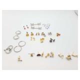 Mix Lot Of Fashion Earrings & Sterling