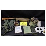 Misc Military Lot - Hat, Flyers Gloves, Belts,