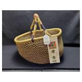 Large African Market Basket - Black/Brown