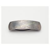 Vintage Sterling Silver SAFRAN Hair Clip