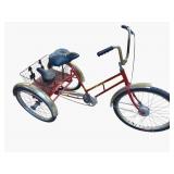 Vintage Red Adult Tricycle Bike