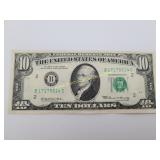 United States 1969 Series 10 Dollar Bill