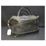 Vintage Leather Doctor Bag?? Black Leather