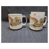 2 Vintage Alaska Coffee Mugs