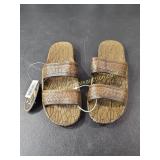 Pali Hawaii Brown Slides Sandals Women Sz 5