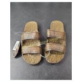 Pali Hawaii Brown Slides Sandals Women Sz 5