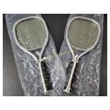 2) Vintage NOS Aluminum High Skore Racket Ball