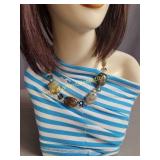 Vintage Polished Stones Necklace