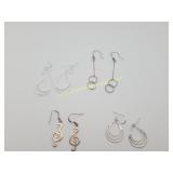 4) Sterling Silver Earring Sets