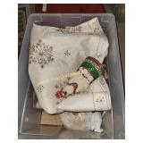 Plastic With Misc Christmas Decor