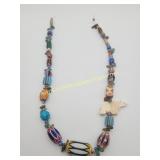 African Trade Beads Style Necklace Unfinished