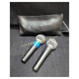 2) Vintage Shure SM58 Corded Microphones