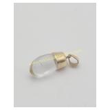 18K Yellow Gold Pool Of Light Crystal Pendant