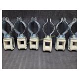 6) New Heavy Duty Porcelain Wire Holder With