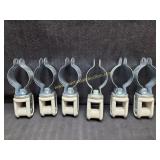 6) New Heavy Duty Porcelain Wire Holder With