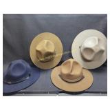 Group Of 4 Vintage Hats
