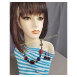 Vintage Polished Stones Chunky Necklace