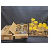 Mix Lot Of Glass & Plastic Jars
