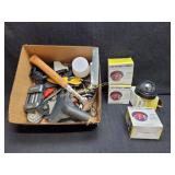 Mix Lot Misc Hand Tools & Fake Security Cameras