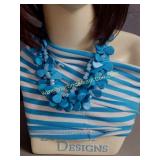 Vintage Double Strand Chuncky Turquoise & Quartz