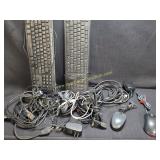 Mix Lot Of Computer Related Items - Keyboards,
