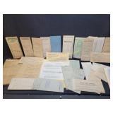 Ephemera Collection Of Antique Property Deed Docs