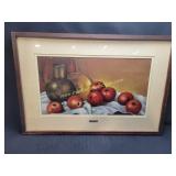 Vintage 1980s Francisco Leyva Painting Framed