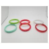 Mix Lot Of Vintage Plastic Bracelets